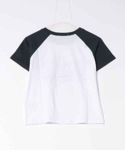 a.p.o.v.(エーピーオービー)の「a.p.o.v. クロップド丈ラグランY2KプリントTシャツ(レディース)(Tシャツ/カットソー・レディース・ブラック/ワイン/ネイビー・ONESIZE)」の4枚目の写真