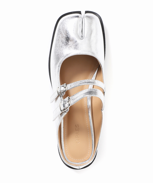 U by SPICK&SPAN(ユーバイスピックアンドスパン)の「PAES/ぺイズ Double Buckle Mule metal(その他シューズ・レディース・シルバー・23cm/24cm/23.5cm)」の8枚目の写真