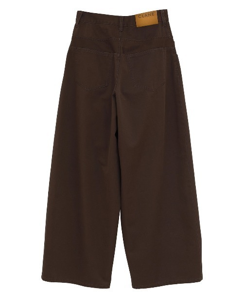 CLANE（クラネ）の「CLANE/クラネ/LOW WAIST BARREL PANTS（その他パンツ・レディース・アイボリー/ブラウン・1）」の10枚目の写真