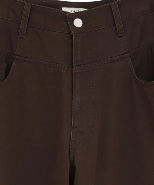 CLANE（クラネ）の「CLANE/クラネ/LOW WAIST BARREL PANTS（その他パンツ・レディース・アイボリー/ブラウン・1）」の11枚目の写真