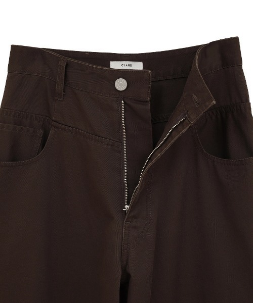 CLANE（クラネ）の「CLANE/クラネ/LOW WAIST BARREL PANTS（その他パンツ・レディース・アイボリー/ブラウン・1）」の14枚目の写真