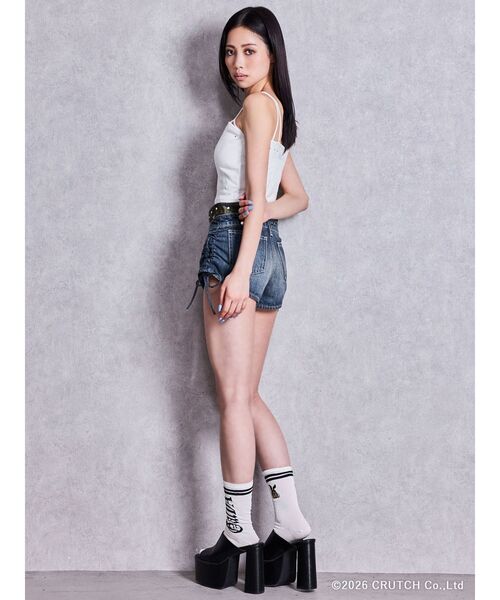 GYDA(ジェイダ)の「H/W camouflage レイヤードライクSPT(デニムパンツ・レディース・ブラック/ブルー・SMALL/MEDIUM)」の22枚目の写真