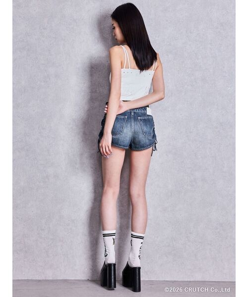 GYDA(ジェイダ)の「H/W camouflage レイヤードライクSPT(デニムパンツ・レディース・ブラック/ブルー・SMALL/MEDIUM)」の21枚目の写真