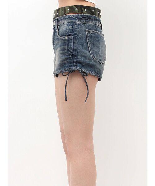 GYDA(ジェイダ)の「H/W camouflage レイヤードライクSPT(デニムパンツ・レディース・ブラック/ブルー・SMALL/MEDIUM)」の12枚目の写真