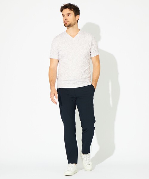 EPOCA UOMO(エポカウォモ)の「フラワージャカードワッシャーカットソー(Tシャツ/カットソー・メンズ・ライトグレー/チャコールグレー・46/48)」の3枚目の写真