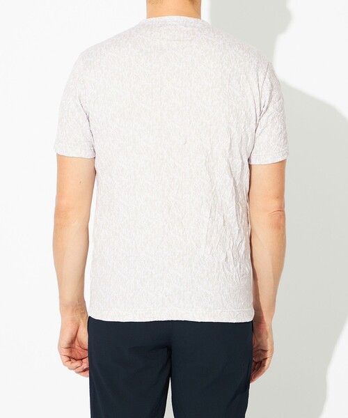 EPOCA UOMO(エポカウォモ)の「フラワージャカードワッシャーカットソー(Tシャツ/カットソー・メンズ・ライトグレー/チャコールグレー・46/48)」の7枚目の写真