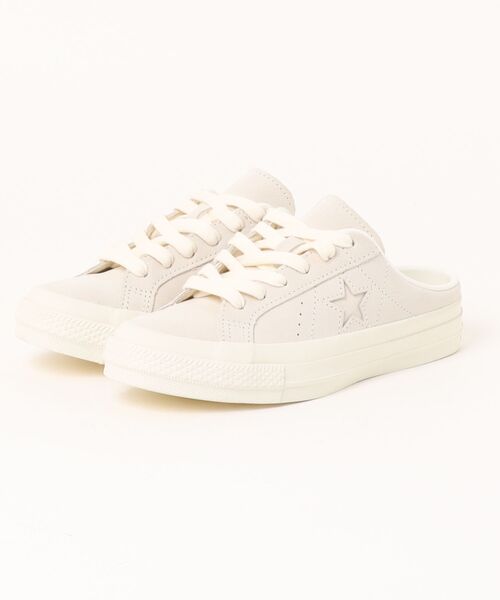 CONVERSE(コンバース)の「【CONVERSE】コンバース ONE STAR SUEDE MULE(ワンスター スエード ミュール)(スニーカー・レディース・ブラウン/オフホワイト/ブラック×ブラック・4.5/5/5.5/4)」の2枚目の写真