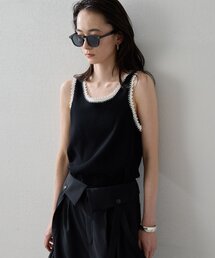 GALLARDAGALANTE | 【HERITANOVUM】クロシェットヘムタンクトップ(キャミソール)