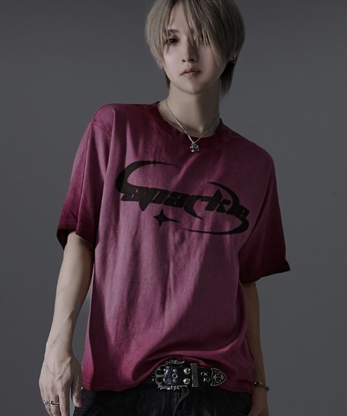 SILVER BULLET(シルバーバレット)の「『SILVER BULLET SELECT AP/シルバーバレットセレクト』スプレー加工テレコTEE(Tシャツ/カットソー・メンズ・チャコール/ピンク・L)」の1枚目の写真