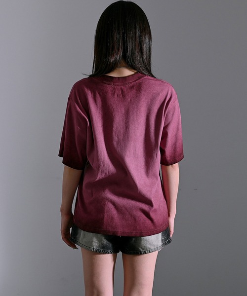 SILVER BULLET(シルバーバレット)の「『SILVER BULLET SELECT AP/シルバーバレットセレクト』スプレー加工テレコTEE【Z】(Tシャツ/カットソー・メンズ・チャコール/ピンク/ホワイト・L/M)」の12枚目の写真