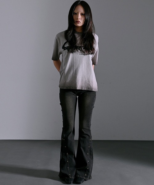 SILVER BULLET(シルバーバレット)の「『SILVER BULLET SELECT AP/シルバーバレットセレクト』スプレー加工テレコTEE【Z】(Tシャツ/カットソー・メンズ・チャコール/ピンク/ホワイト・L/M)」の4枚目の写真