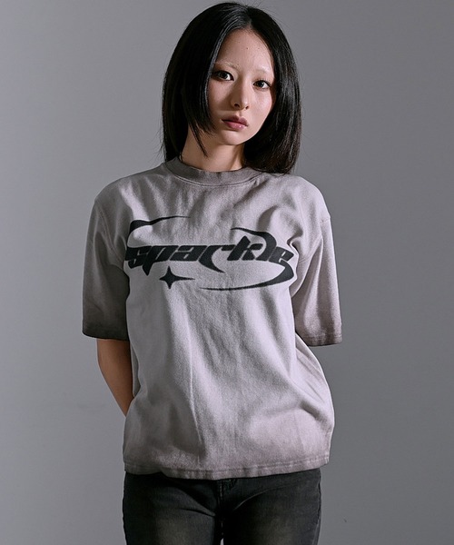 SILVER BULLET(シルバーバレット)の「『SILVER BULLET SELECT AP/シルバーバレットセレクト』スプレー加工テレコTEE【Z】(Tシャツ/カットソー・メンズ・チャコール/ピンク/ホワイト・L/M)」の9枚目の写真