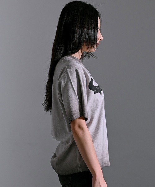 SILVER BULLET(シルバーバレット)の「『SILVER BULLET SELECT AP/シルバーバレットセレクト』スプレー加工テレコTEE【Z】(Tシャツ/カットソー・メンズ・チャコール/ピンク/ホワイト・L/M)」の8枚目の写真