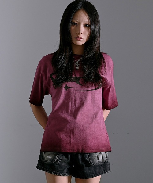 SILVER BULLET(シルバーバレット)の「『SILVER BULLET SELECT AP/シルバーバレットセレクト』スプレー加工テレコTEE【Z】(Tシャツ/カットソー・メンズ・チャコール/ピンク/ホワイト・L/M)」の15枚目の写真
