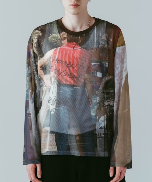 Knuth Marf】クヌースマーフ oji sheer long-sleeve tee（Tシャツ