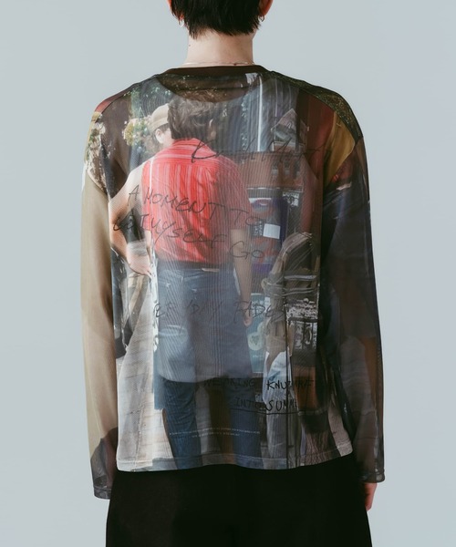 Knuth Marf(クヌースマーフ)の「【Knuth Marf】クヌースマーフ oji sheer long-sleeve tee(Tシャツ/カットソー・レディース・マルチ・FREE)」の10枚目の写真