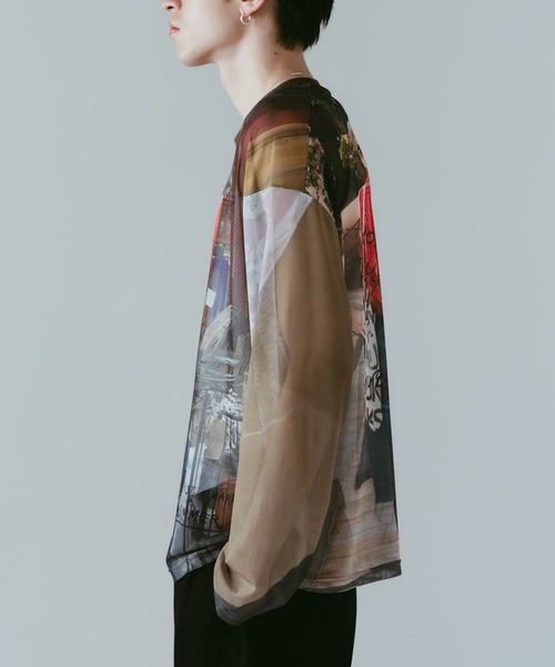 Knuth Marf(クヌースマーフ)の「【Knuth Marf】クヌースマーフ oji sheer long-sleeve tee(Tシャツ/カットソー・レディース・マルチ・FREE)」の9枚目の写真