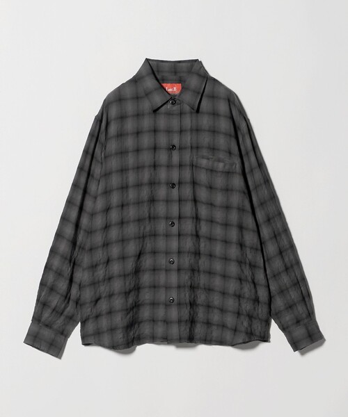 Laid.B(レイドビー)の「<Laid.B> Wet Rag CHECK SHIRT/シャツ(シャツ/ブラウス・メンズ・ブラック・2/3)」の1枚目の写真