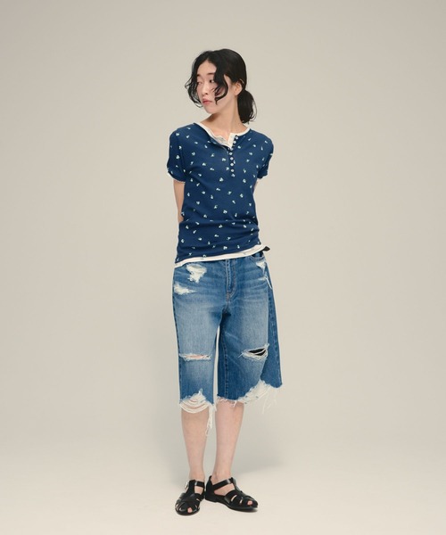 eL(エル)の「【eL】Denim Bermuda Pants/1023737(デニムパンツ・レディース・ピンク系その他/ブルー系その他・FREE)」の20枚目の写真