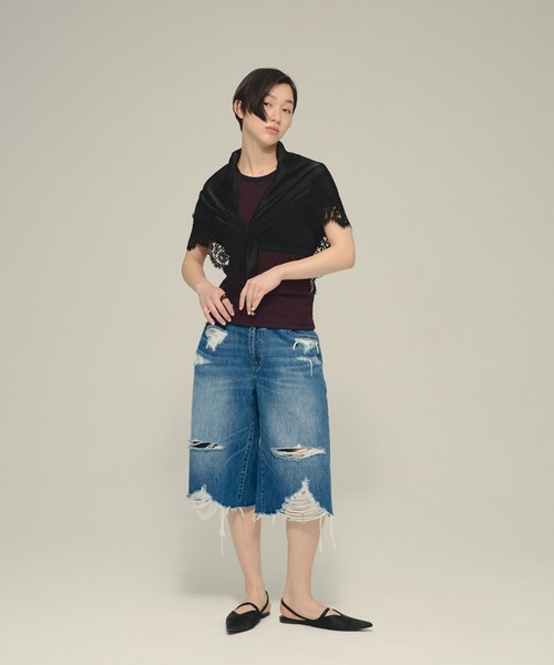 eL(エル)の「【eL】Denim Bermuda Pants/1023737(デニムパンツ・レディース・ピンク系その他/ブルー系その他・FREE)」の16枚目の写真