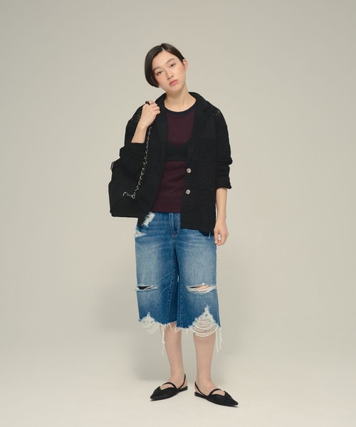 eL(エル)の「【eL】Denim Bermuda Pants/1023737(デニムパンツ・レディース・ピンク系その他/ブルー系その他・FREE)」の17枚目の写真