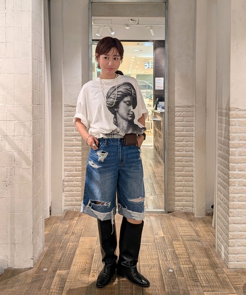 eL(エル)の「【eL】Denim Bermuda Pants/1023737(デニムパンツ・レディース・ピンク系その他/ブルー系その他・FREE)」の18枚目の写真
