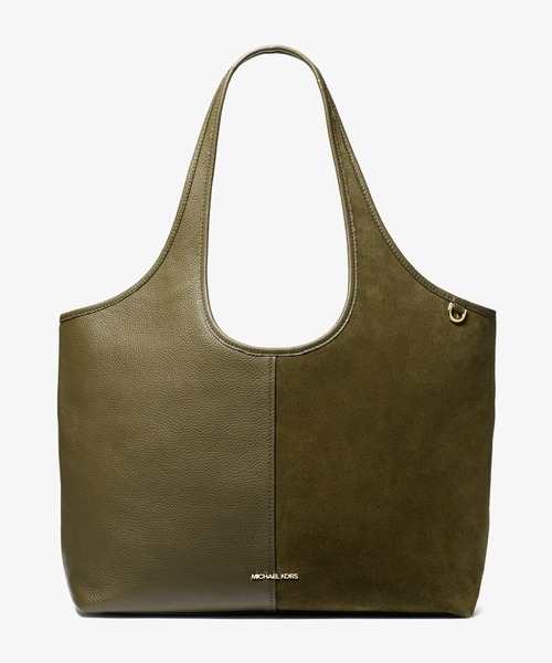 MICHAEL KORS(マイケルコース)の「HENLY レザー アンド スエード トートバッグ ラージ(トートバッグ・レディース・グリーン系・FREE)」の1枚目の写真