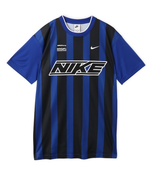 NIKE(ナイキ)の「NIKE AS WMNS NK STRIPED JERSEY MINI DRESS / ナイキ ウィメンズ ストライプド ジャージー ミニ ドレス 【SP】(ジャージ・レディース・ブルー・S/M/L)」の1枚目の写真