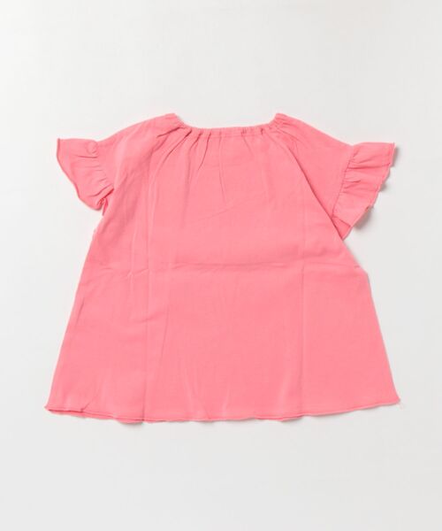 HAKKA BABY（ハッカベビー）の「[ベビー]フレア袖Tシャツ（Tシャツ/カットソー・キッズ・ホワイト/ピンク・L）」の3枚目の写真