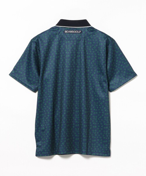 BEAMS GOLF（ビームスゴルフ）の「ORANGE LABEL / 1976 グラフィック 総柄ポロシャツ（吸水速乾・UVカット）（ポロシャツ・メンズ・ネイビー/グリーン・XL/S/M/L）」の15枚目の写真