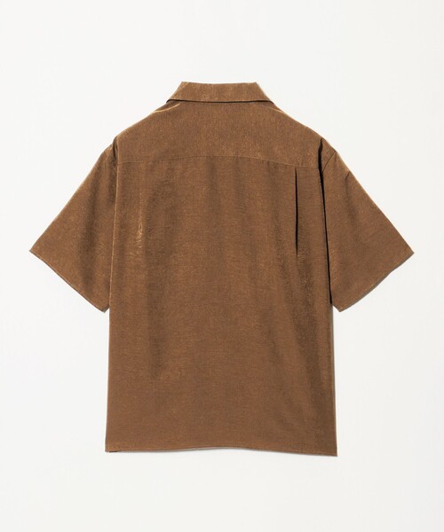 green label relaxing（グリーンレーベルリラクシング）の「スラブ オープンカラー 半袖 シャツ（シャツ/ブラウス・メンズ・ブラック/モカ/ナチュラル・L/XL/S/M）」の15枚目の写真
