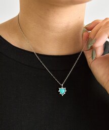 ear PAPILLONNER | 《WEB&一部店舗限定》ターコイズハートストーンネックレス(ネックレス)