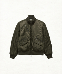 DANDEL（ダンデル）の「DD cropped studded MA-1 jacket (KHAKI)（ブルゾン）」