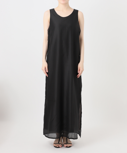 B.C STOCK(ベーセーストック)の「《2枚セット》《S/Mサイズ展開》接触冷感/シアー&ソリッドタンクワンピセット(ワンピース・レディース・ブラック/アイボリー・MEDIUM/SMALL)」の14枚目の写真