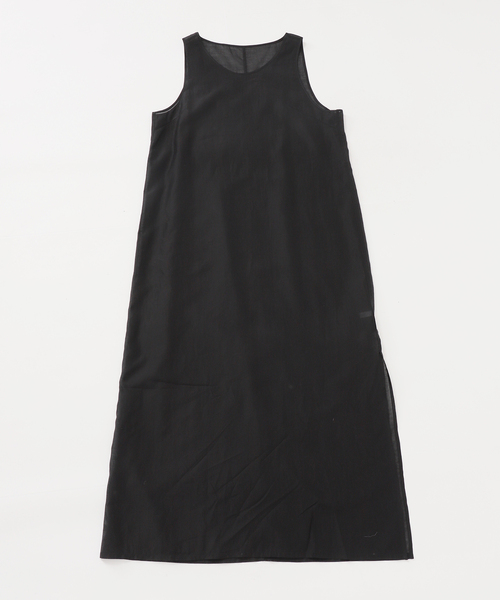 B.C STOCK(ベーセーストック)の「《2枚セット》《S/Mサイズ展開》接触冷感/シアー&ソリッドタンクワンピセット(ワンピース・レディース・ブラック/アイボリー・MEDIUM/SMALL)」の21枚目の写真