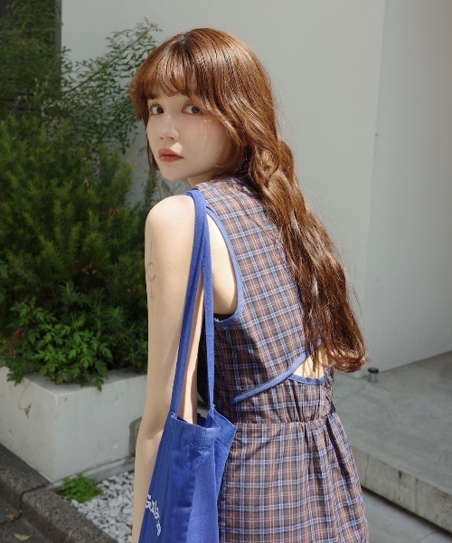 back cut onepiece / バックデザインノースリーブワンピース