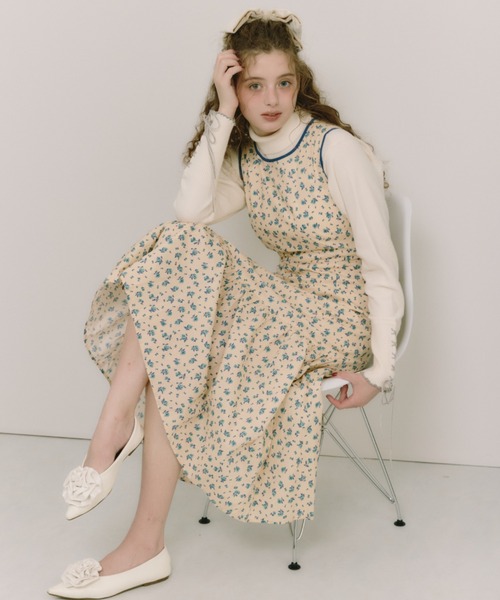 idem(イデム)の「back cut onepiece / バックデザインノースリーブワンピース(ワンピース・レディース・ブラウン/ブラック/アイボリー/ベージュ/ブラック系その他・FREE)」の13枚目の写真