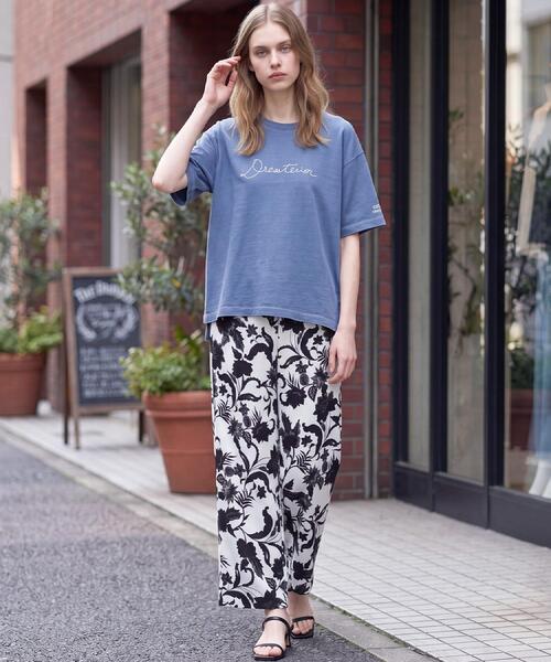 DRESSTERIOR(ドレステリア)の「インディゴ天竺ロゴTシャツ(Tシャツ/カットソー・レディース・チャコールグレー/サックスブルー・36/38/34)」の11枚目の写真