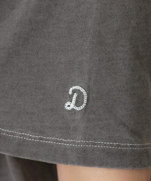 DRESSTERIOR(ドレステリア)の「インディゴ天竺ロゴTシャツ(Tシャツ/カットソー・レディース・チャコールグレー/サックスブルー・36/38/34)」の5枚目の写真