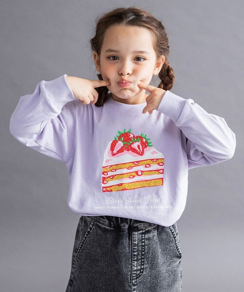 DRC branshes(ディーアールシーブランシェス)の「【WEB限定/DRC】アソートガールズグラフィック長袖Tシャツ(Tシャツ/カットソー・キッズ・サックスブルー/ネイビー/アイボリー/チャコールグレー/ブルーグレー/ラベンダー/その他1/ブラック/ライトピンク/その他2・130/120/100/110/140/150/160)」の8枚目の写真