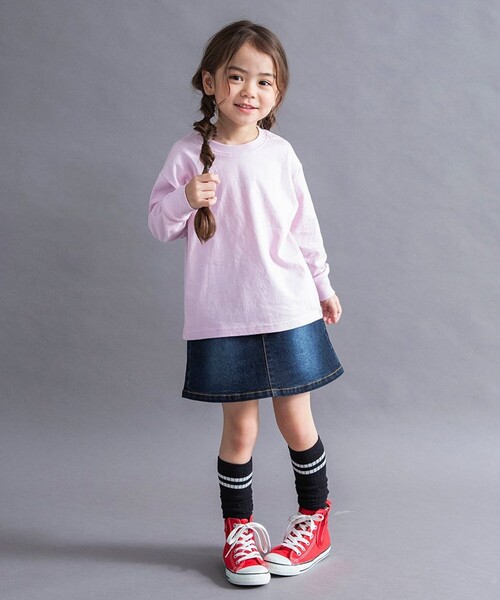 DRC branshes(ディーアールシーブランシェス)の「【WEB限定/DRC】アソートガールズグラフィック長袖Tシャツ(Tシャツ/カットソー・キッズ・サックスブルー/ネイビー/アイボリー/チャコールグレー/ブルーグレー/ラベンダー/その他1/ブラック/ライトピンク/その他2・130/120/100/110/140/150/160)」の19枚目の写真