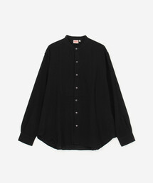 Bshop | INDIA INDUSTRY | コットンメッシュ バンドカラーブザムシャツ MEN(シャツ/ブラウス)