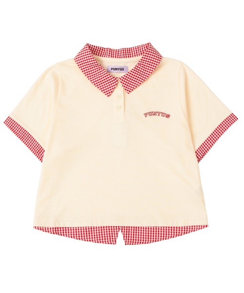 PUNYUS(プニュズ)の「【NEW SIZE】フェイクレイヤードポロシャツ(Tシャツ/カットソー・レディース・ネイビー/グレー/アイボリー・1/2/3/4/5)」の22枚目の写真