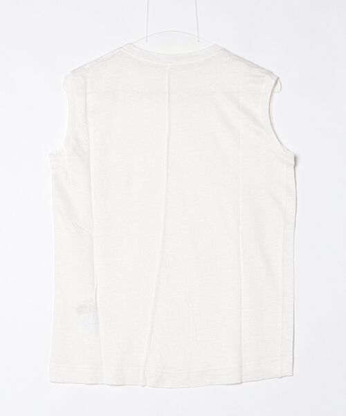 suzuki takayuki（スズキタカユキ）の「linen tank top（Tシャツ/カットソー・レディース・ホワイト/ブラック/ライトグリーン/グレー/ピンク・01/02/00）」の6枚目の写真