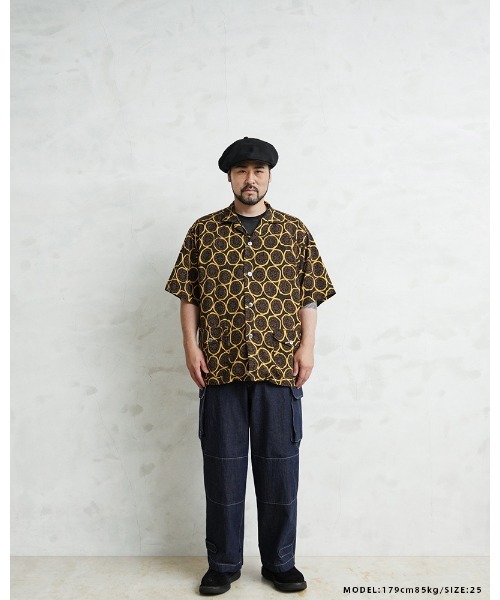 WAIPER.inc（ワイパーインク）の「WAIPER.inc フランス軍 M-47 カーゴパンツ KURABO DENIM【WP1170】（デニムパンツ・メンズ・ネイビー×ホワイト/ネイビー系・25/24）」の18枚目の写真