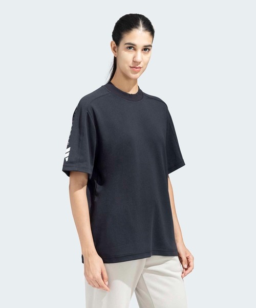 adidas by Stella McCartney(アディダスバイステラマッカートニー)の「【adidas by Stella McCartney】adidas by Stella McCartney ロゴ 半袖Tシャツ / アディダス adidas(Tシャツ/カットソー・レディース・ブラック・SMALL/MEDIUM/LARGE/X-LARGE/XX-LARGE)」の6枚目の写真