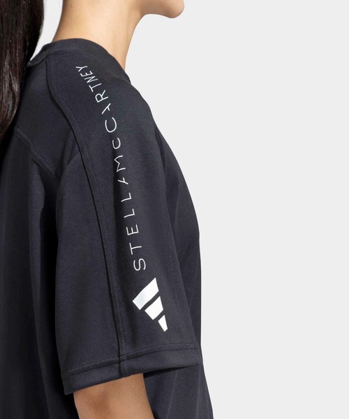 adidas by Stella McCartney(アディダスバイステラマッカートニー)の「【adidas by Stella McCartney】adidas by Stella McCartney ロゴ 半袖Tシャツ / アディダス adidas(Tシャツ/カットソー・レディース・ブラック・SMALL/MEDIUM/LARGE/X-LARGE/XX-LARGE)」の3枚目の写真