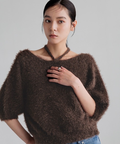 LOWRYS FARM(ローリーズファーム)の「2WAYシャギーカーディガンSS 1051764(カーディガン/ボレロ・レディース・チャコールグレー/ブラウン/オフホワイト・FREE)」の1枚目の写真