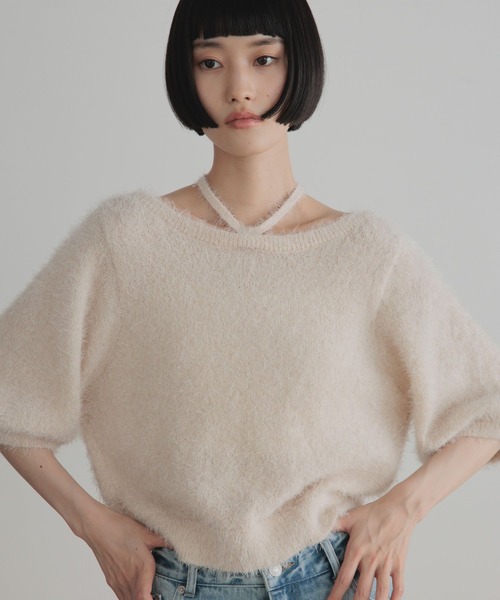 LOWRYS FARM(ローリーズファーム)の「2WAYシャギーカーディガンSS 1051764(カーディガン/ボレロ・レディース・チャコールグレー/ブラウン/オフホワイト・FREE)」の6枚目の写真