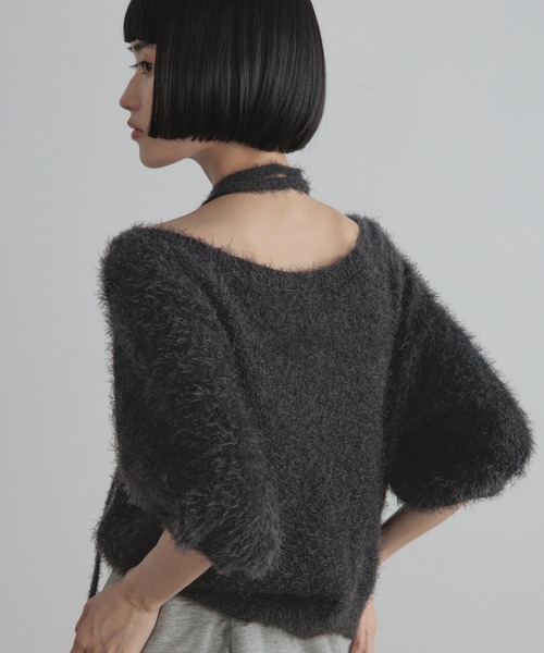 LOWRYS FARM(ローリーズファーム)の「2WAYシャギーカーディガンSS 1051764(カーディガン/ボレロ・レディース・チャコールグレー/ブラウン/オフホワイト・FREE)」の11枚目の写真
